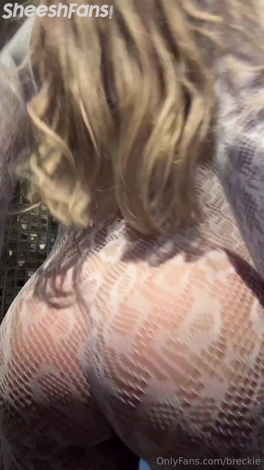 Breckie Hill $200 PPV teasing booty and nipple in white seethrough dress